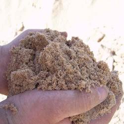 Песок на строительной площадке